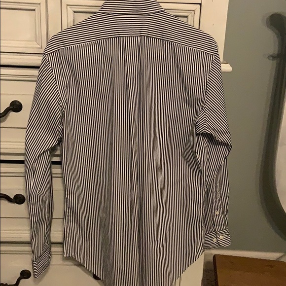 Men’s striped polo button down - Picture 3 of 5